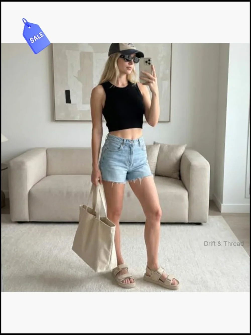 Women's Platform Sandals Adjustable Double Strap Slip On
